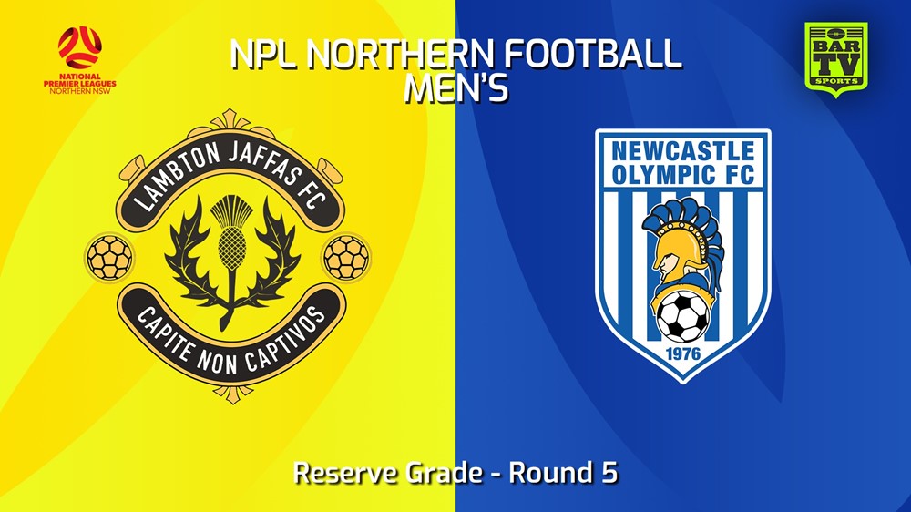 240323-NNSW NPLM Res Round 5 - Lambton Jaffas FC Res v Newcastle Olympic Res Minigame Slate Image