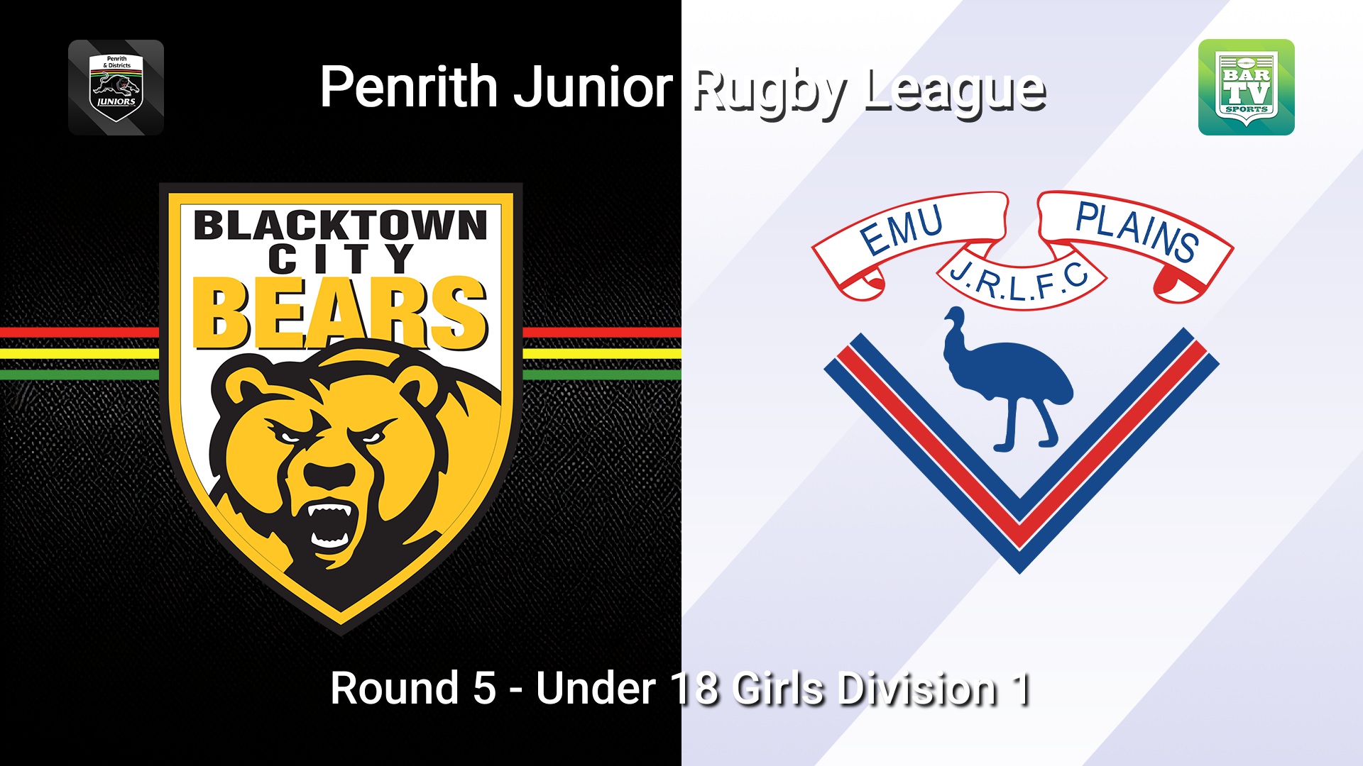260523-video-Penrith & District Junior Rugby League Round 5 - Under 18 Girls Division 1 - Blacktown City v Emu Plains Slate Image
