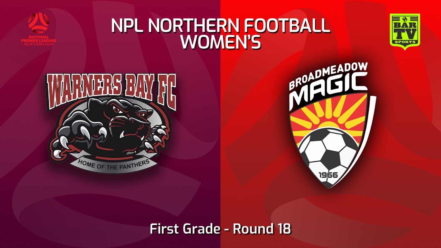 MINI GAME: NNSW NPLW Round 18 - Warners Bay FC W v Broadmeadow Magic FC W Slate Image