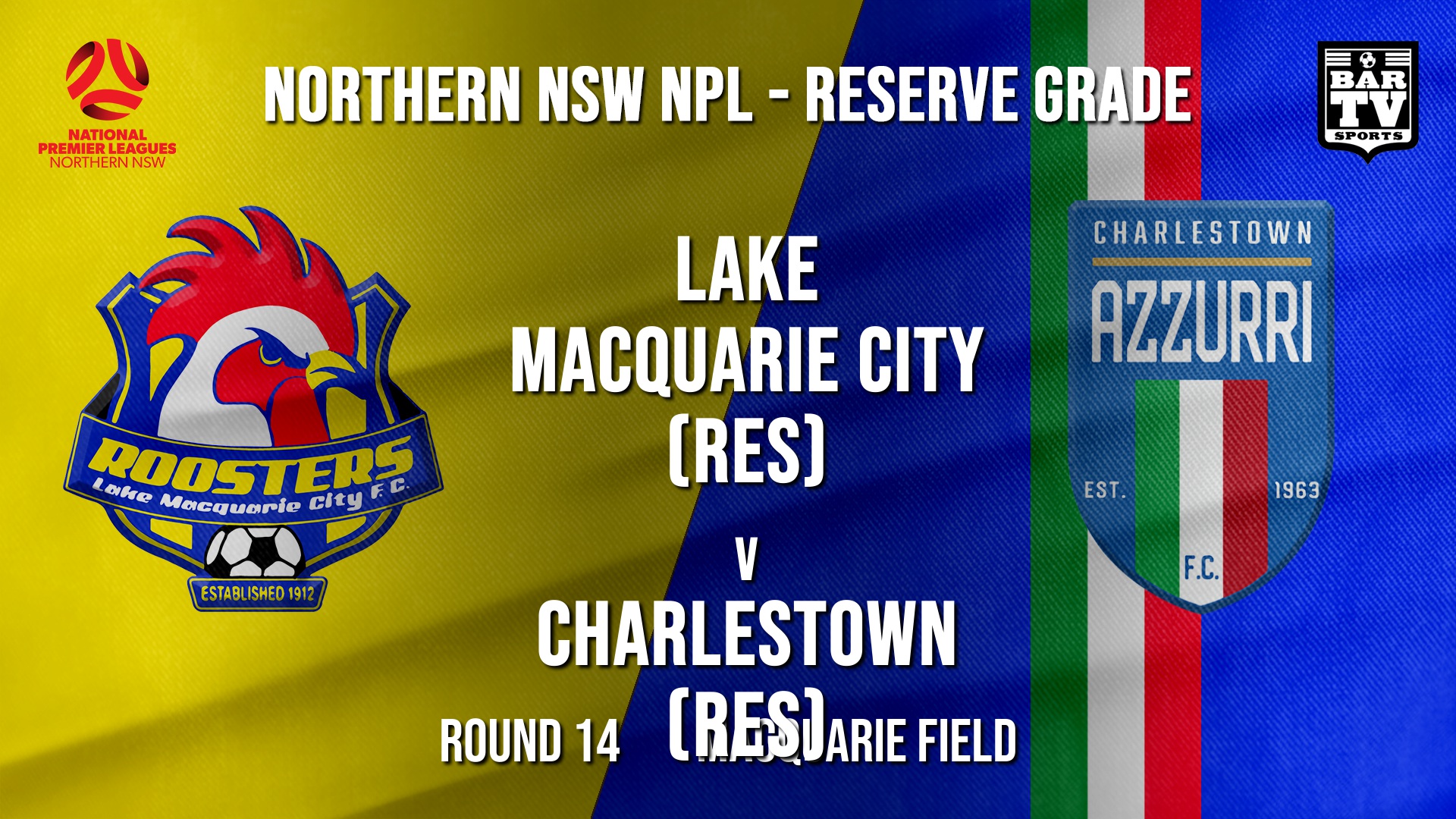 NPL NNSW RES Round 14 - Lake Macquarie City FC (Res) v Charlestown Azzurri FC (Res) Slate Image