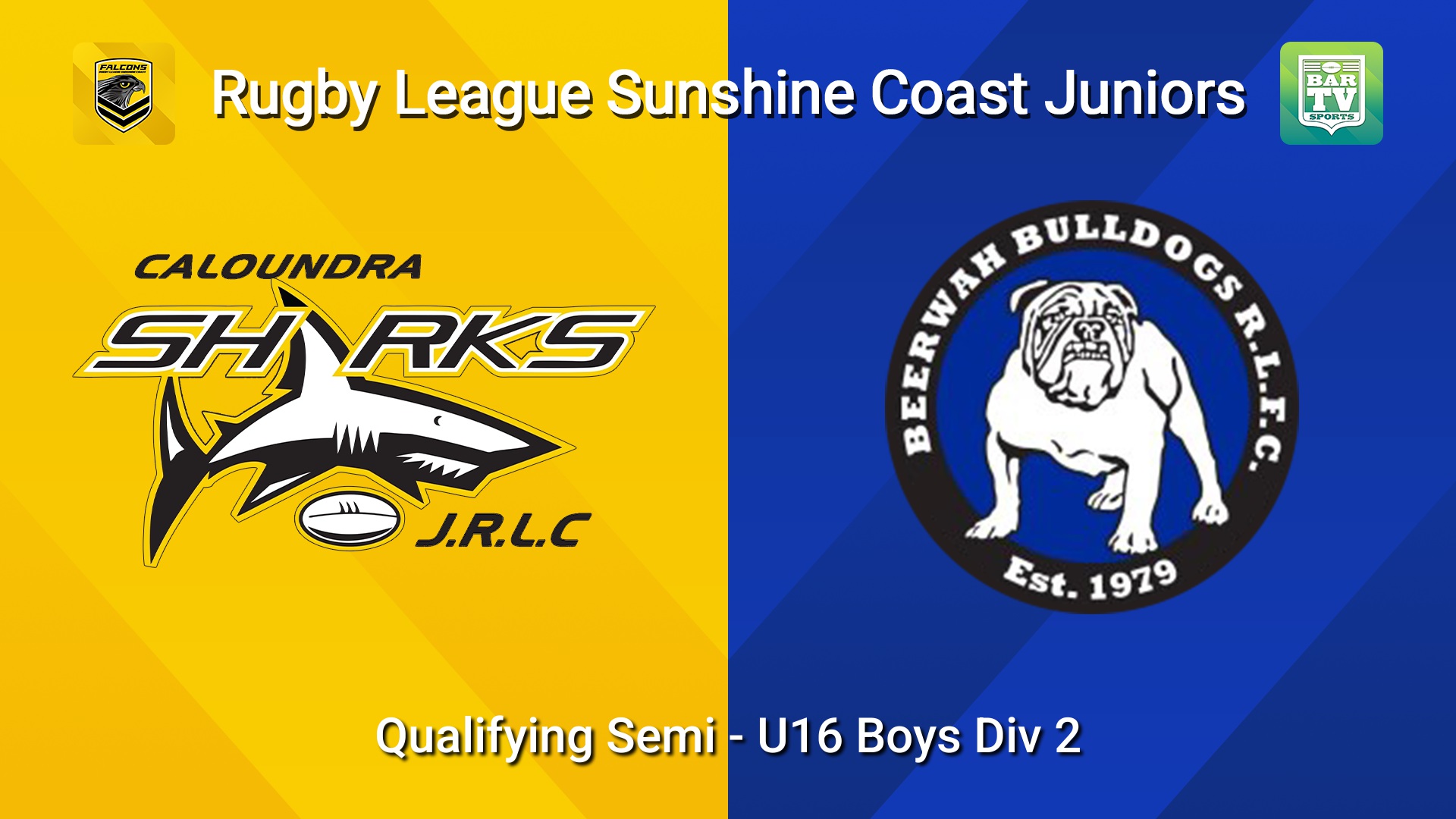 260821-video-Sunshine Coast Junior Rugby League Qualifying Semi - U16 Boys Div 2 - Caloundra Sharks JRL v Beerwah Bulldogs JRL Slate Image