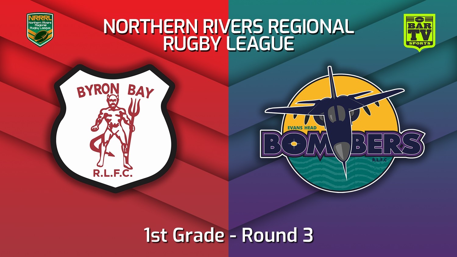 MINI GAME: Northern Rivers Round 3 - 1st Grade - Byron Bay Red Devils v Evans Head Bombers Slate Image
