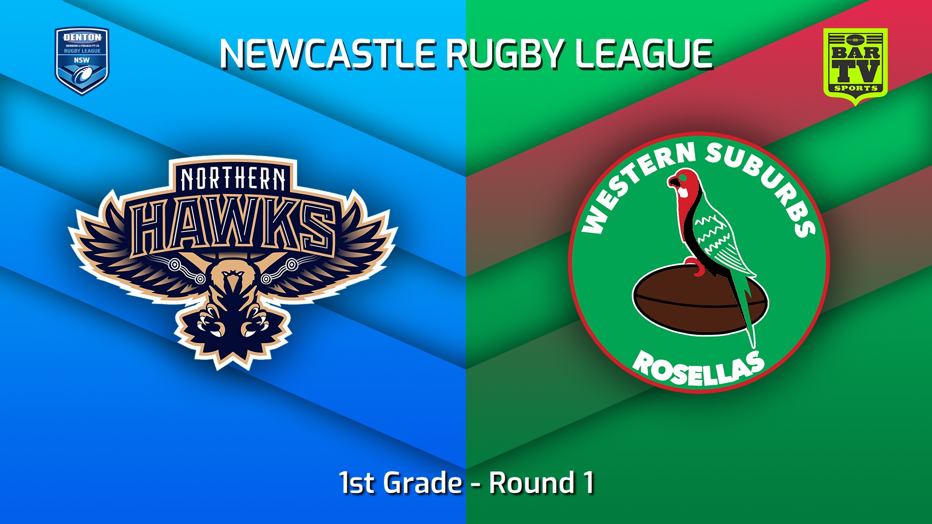 230326-Newcastle RL Round 1 - 1st Grade - Northern Hawks v Western Suburbs Rosellas Slate Image