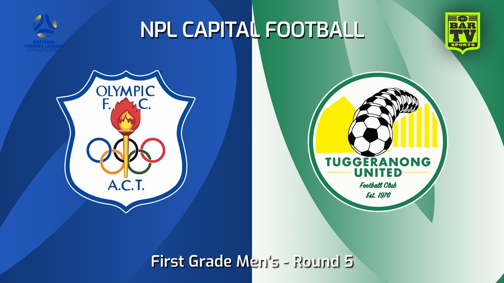 Capital NPL Round 5 - Canberra Olympic FC v Tuggeranong United