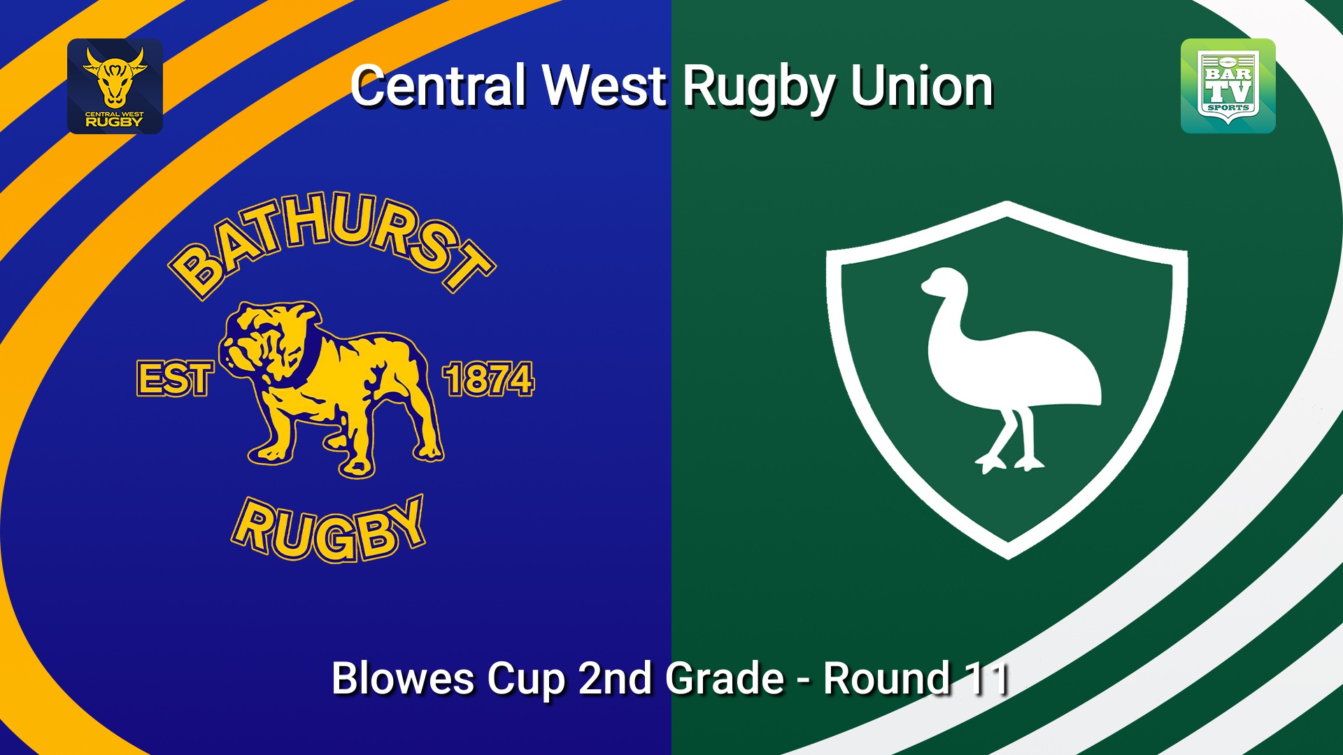 260718-video-Central West Rugby Round 11 - Blowes Cup 2nd Grade - Bathurst Bulldogs v Orange Emus Slate Image
