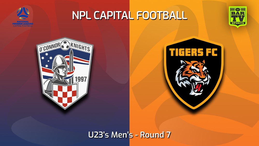230520-Capital NPL U23 Round 7 - O'Connor Knights SC U23 v Tigers FC U23 Slate Image