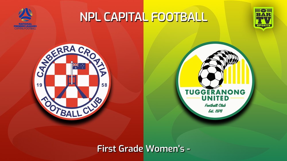 230618-Capital Womens Canberra Croatia FC (women) v Tuggeranong United FC (women) Minigame Slate Image