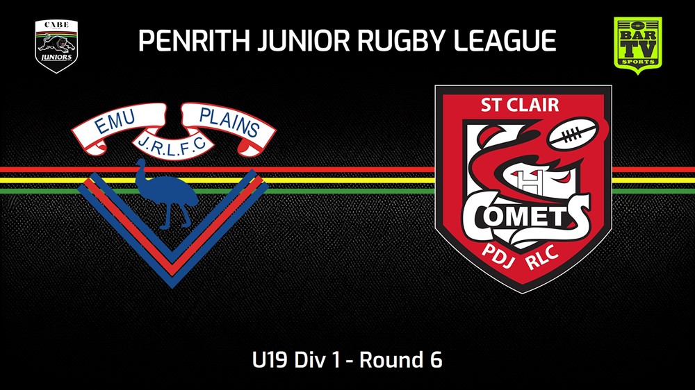 240519-video-Penrith & District Junior Rugby League Round 6 - U19 Div 1 - Emu Plains RLFC v St Clair Slate Image