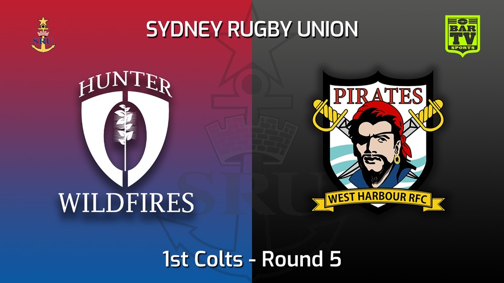 220430-Sydney Rugby Union Round 5 - 1st Colts - Hunter Wildfires v West Harbour Slate Image