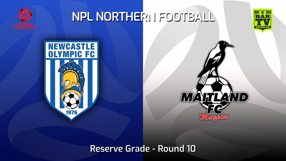 230507-NNSW NPLM Res Round 10 - Newcastle Olympic Res v Maitland FC Res Minigame Slate Image
