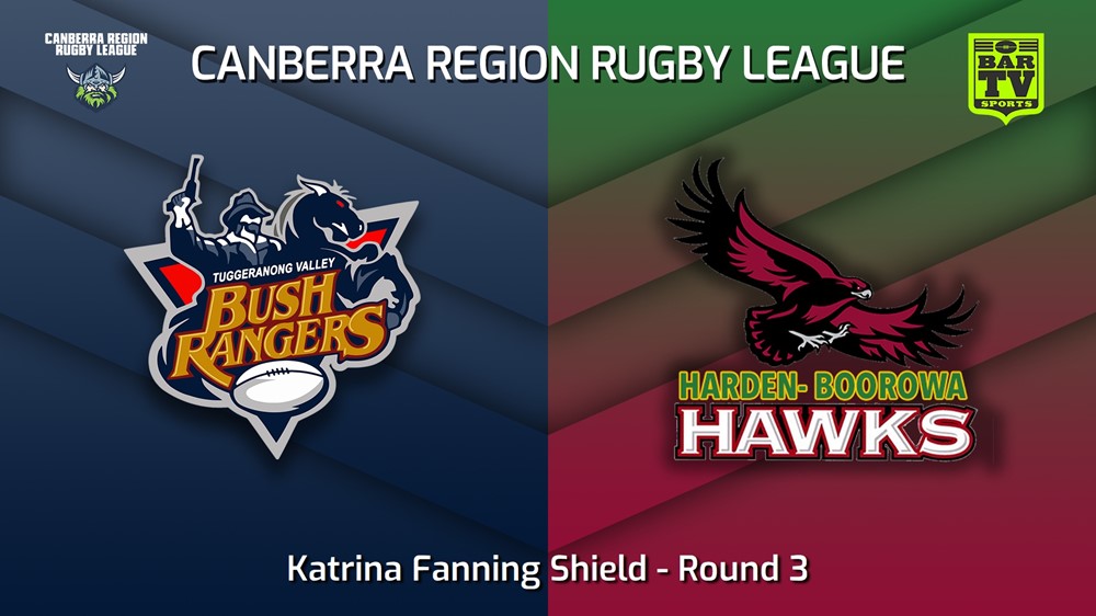 220716-Canberra Round 3 - Katrina Fanning Shield - Tuggeranong Bushrangers v Harden Worhawks Minigame Slate Image
