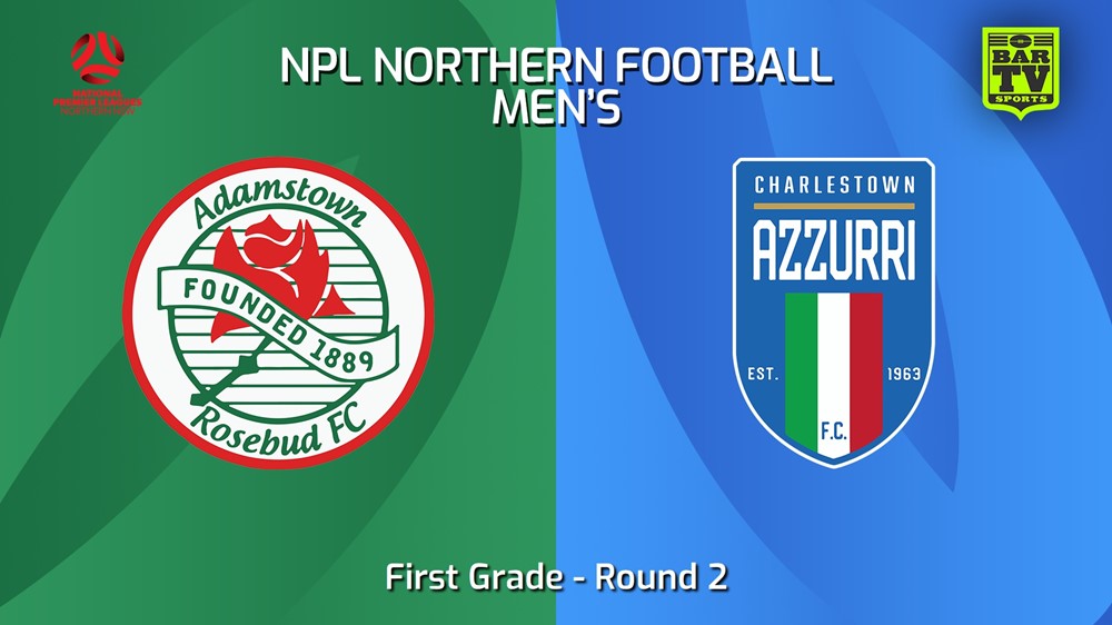240302-NNSW NPLM Round 2 - Adamstown Rosebud FC v Charlestown Azzurri FC Slate Image