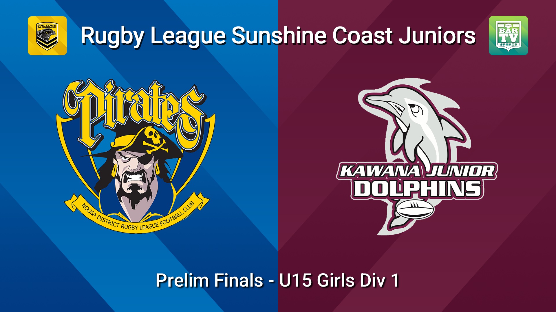 260828-video-Sunshine Coast Junior Rugby League Prelim Finals - U15 Girls Div 1 - Noosa Pirates JRL v Kawana Dolphins JRL Slate Image