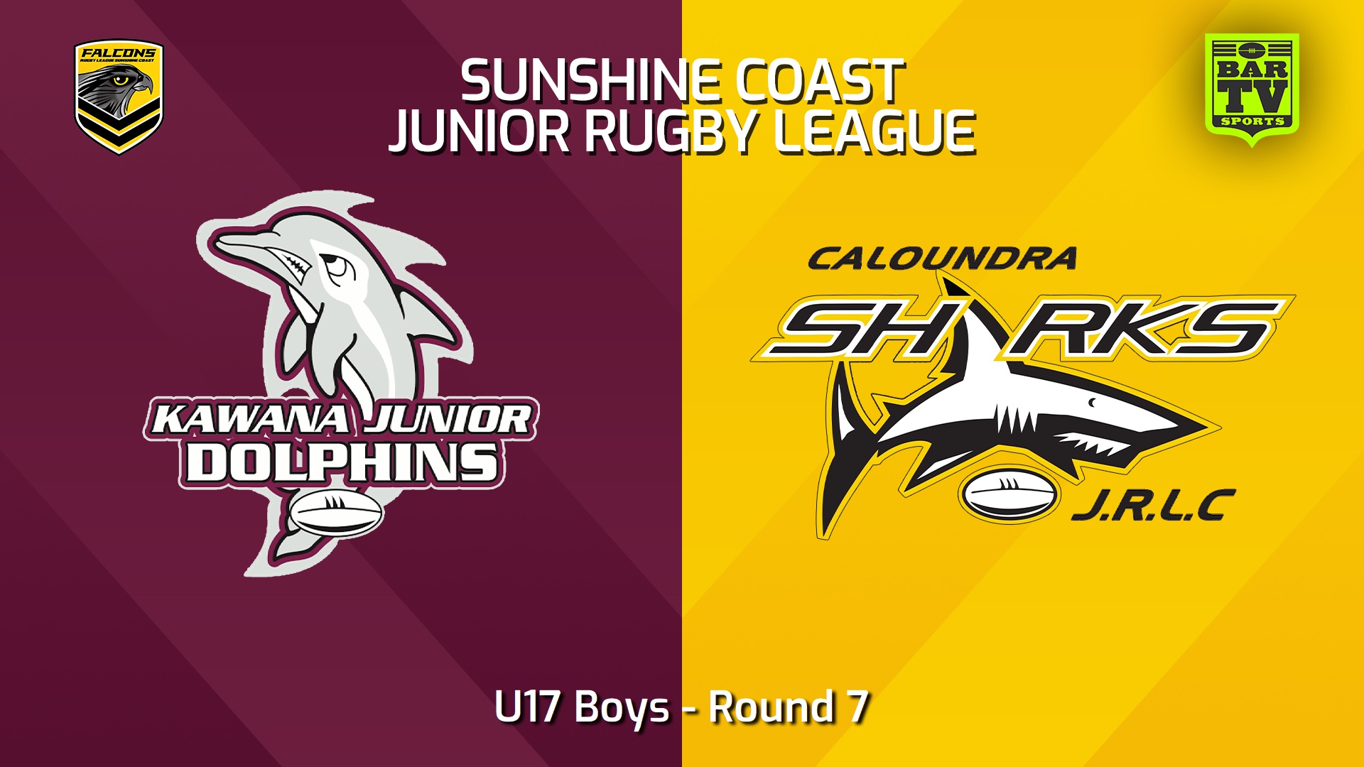 240511-video-Sunshine Coast Junior Rugby League Round 7 - U17 Boys - Kawana Dolphins JRL v Caloundra Sharks JRL Slate Image