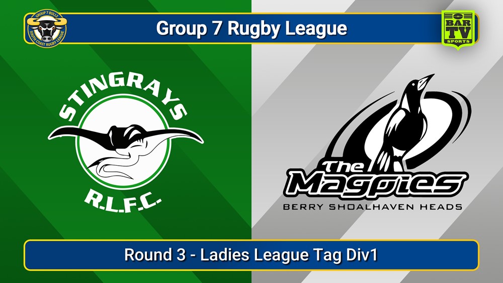 250427-video-South Coast Round 3 - Ladies League Tag Div1 - Stingrays of Shellharbour v Berry-Shoalhaven Heads Slate Image