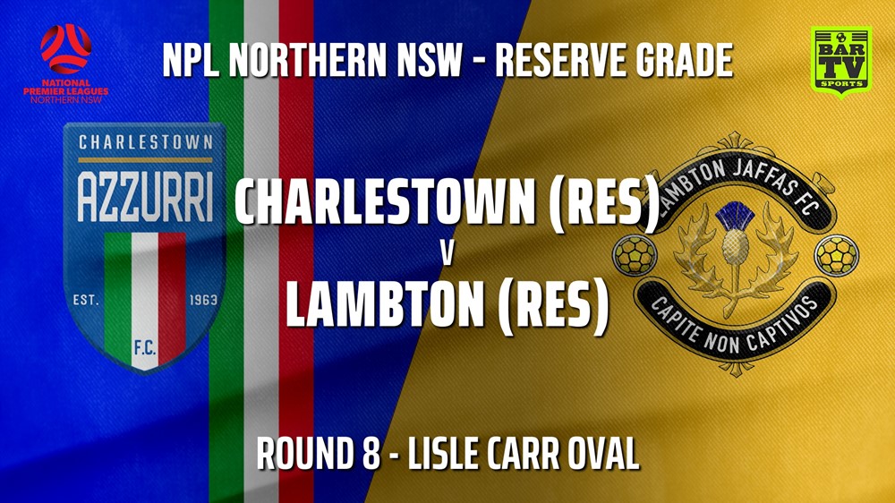 210523-NPL NNSW RES Round 8 - Charlestown Azzurri FC v Lambton Jaffas FC Slate Image