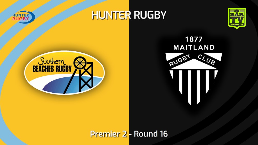 230805-Hunter Rugby Round 16 - Premier 2 - Southern Beaches v Maitland Minigame Slate Image