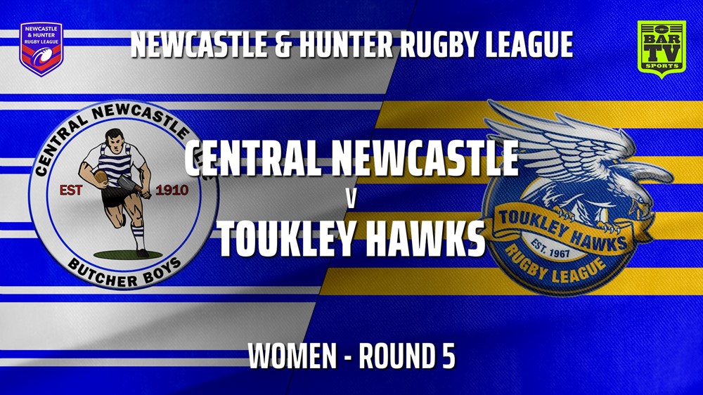 210523-NHRL Round 5 - Women - Central Newcastle v Toukley Hawks Minigame Slate Image