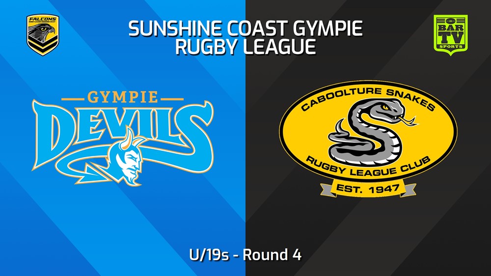 240428-video-Sunshine Coast RL Round 4 - U/19s - Gympie Devils v Caboolture Snakes Slate Image