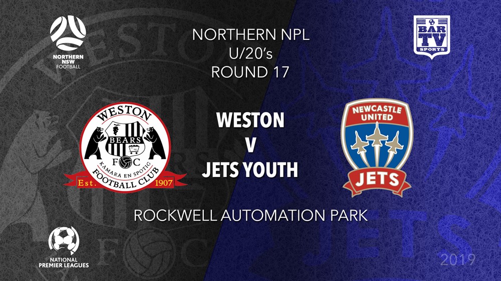 NPL Youth - Northern NSW Round 17 - Weston Workers FC U20 v Newcastle Jets FC U20 Slate Image