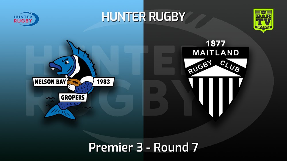 220604-Hunter Rugby Round 7 - Premier 3 - Nelson Bay Gropers v Maitland Slate Image