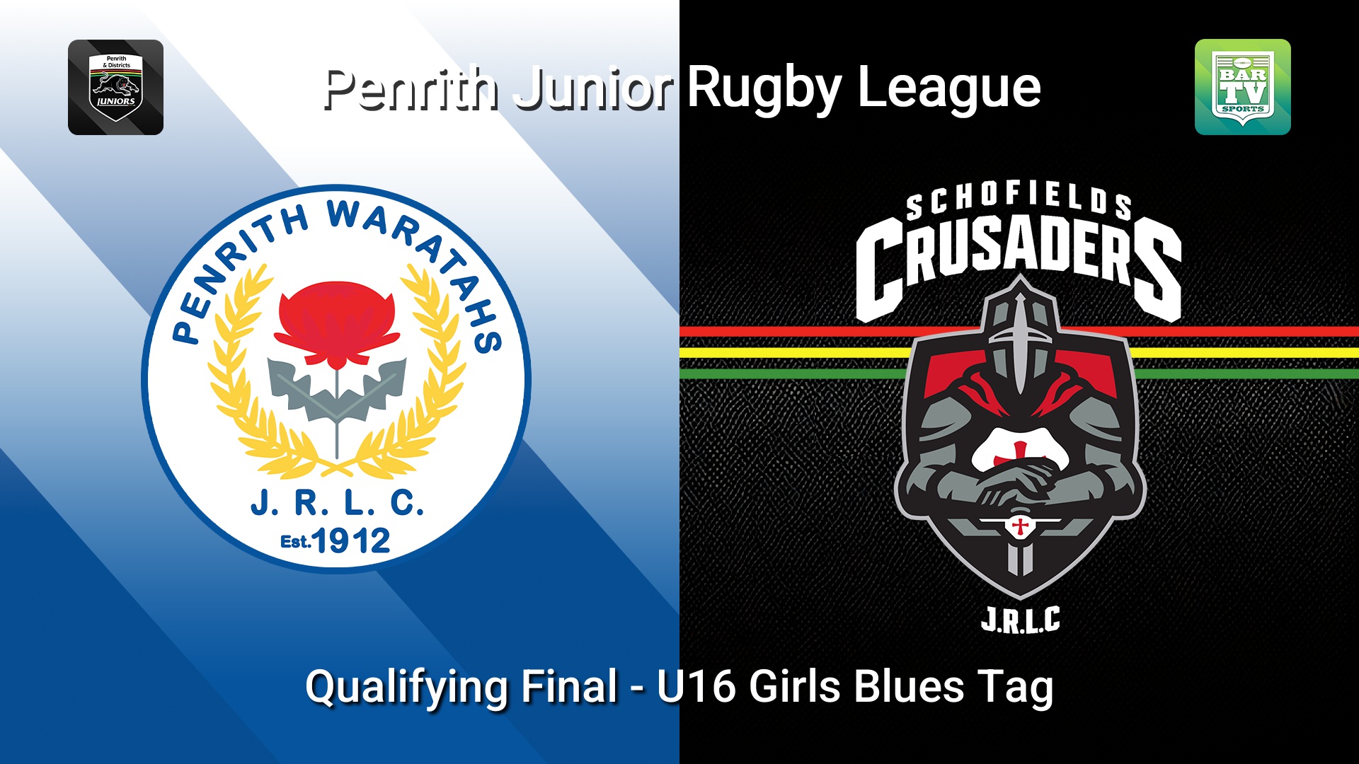 260809-video-Penrith & District Junior Rugby League Qualifying Final - U16 Girls Blues Tag - Penrith Waratahs v Schofields Crusaders Slate Image