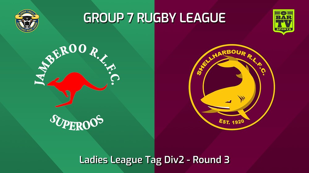 240420-video-South Coast Round 3 - Ladies League Tag Div2 - Jamberoo Superoos v Shellharbour Sharks Slate Image