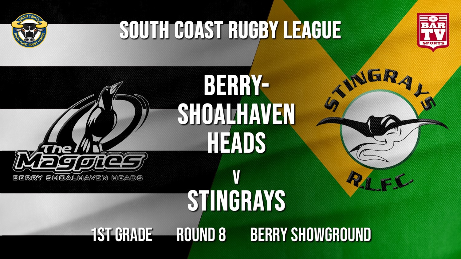 Group 7 RL Round 8 - 1st Grade - Berry-Shoalhaven Heads v Stingrays of Shellharbour Slate Image