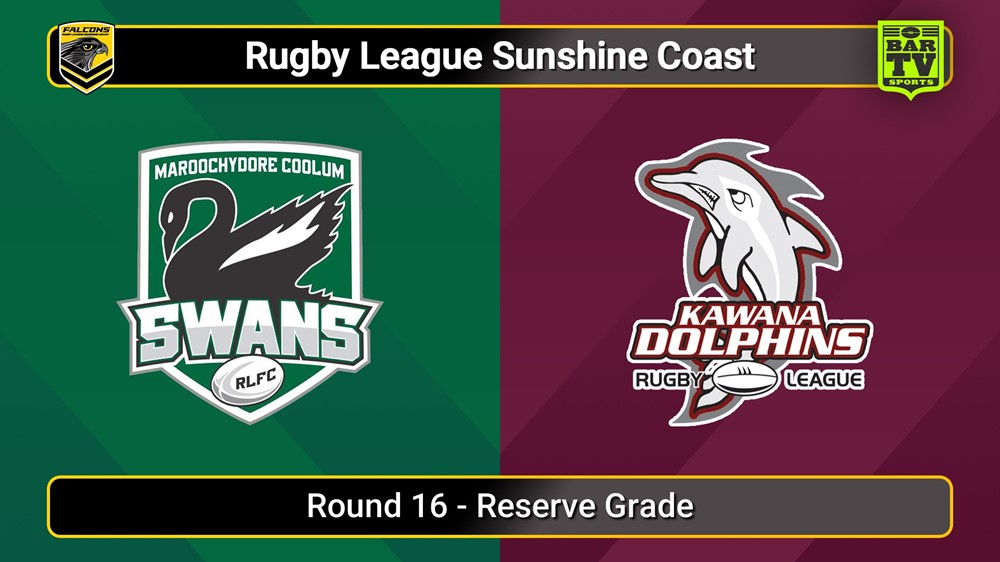 250802-video-Sunshine Coast RL Round 16 - Reserve Grade - Maroochydore Swans v Kawana Dolphins Slate Image