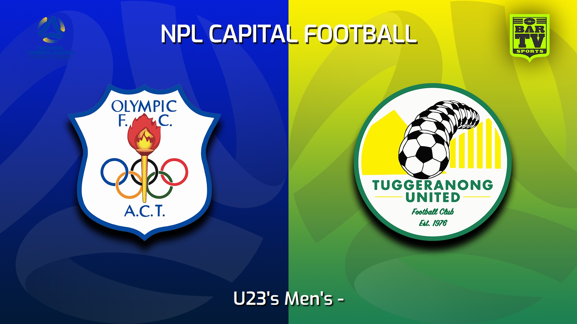 230617-Capital NPL U23 Canberra Olympic U23 v Tuggeranong United U23 Slate Image