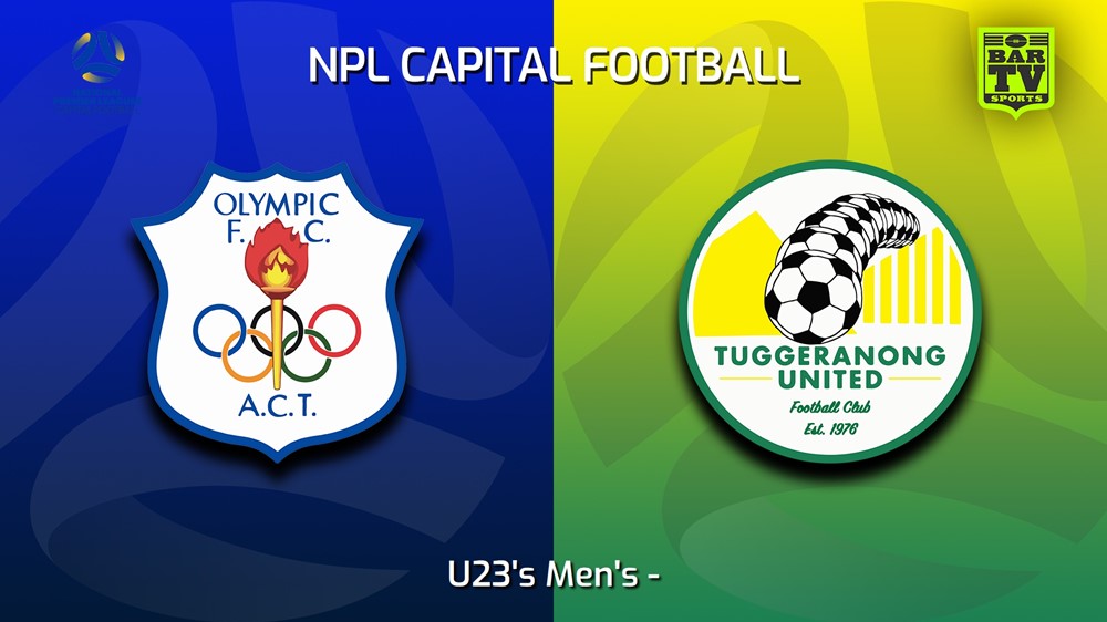 230617-Capital NPL U23 Canberra Olympic U23 v Tuggeranong United U23 Slate Image