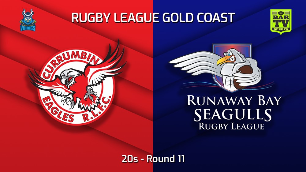 MINI GAME: Gold Coast Round 11 - 20s - Currumbin Eagles v Runaway Bay Seagulls Slate Image
