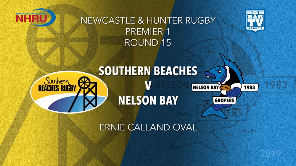 NHRU Round 15 - Premier 1 - Southern Beaches v Nelson Bay Gropers Slate Image