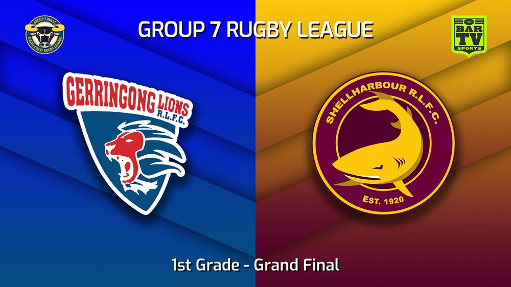 230917-South Coast Grand Final - 1st Grade - Gerringong Lions v Shellharbour Sharks Slate Image