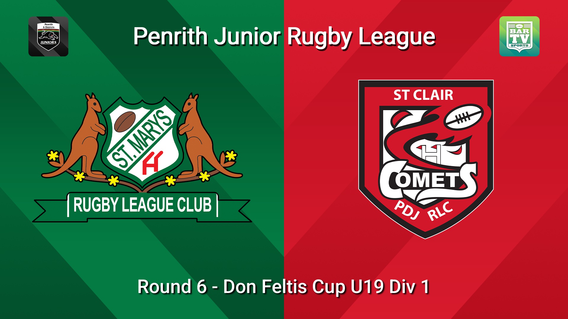 260517-video-Penrith & District Junior Rugby League Round 6 - Don Feltis Cup U19 Div 1 - St Marys v St Clair Slate Image