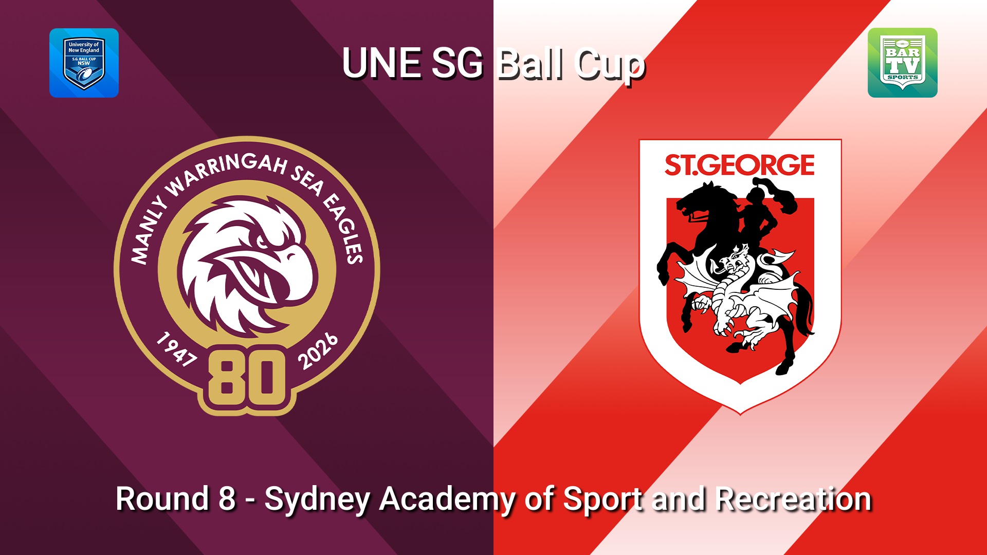 260329-video-UNE SG Ball Cup Round 8 - Manly Warringah Sea Eagles v St George Dragons Slate Image