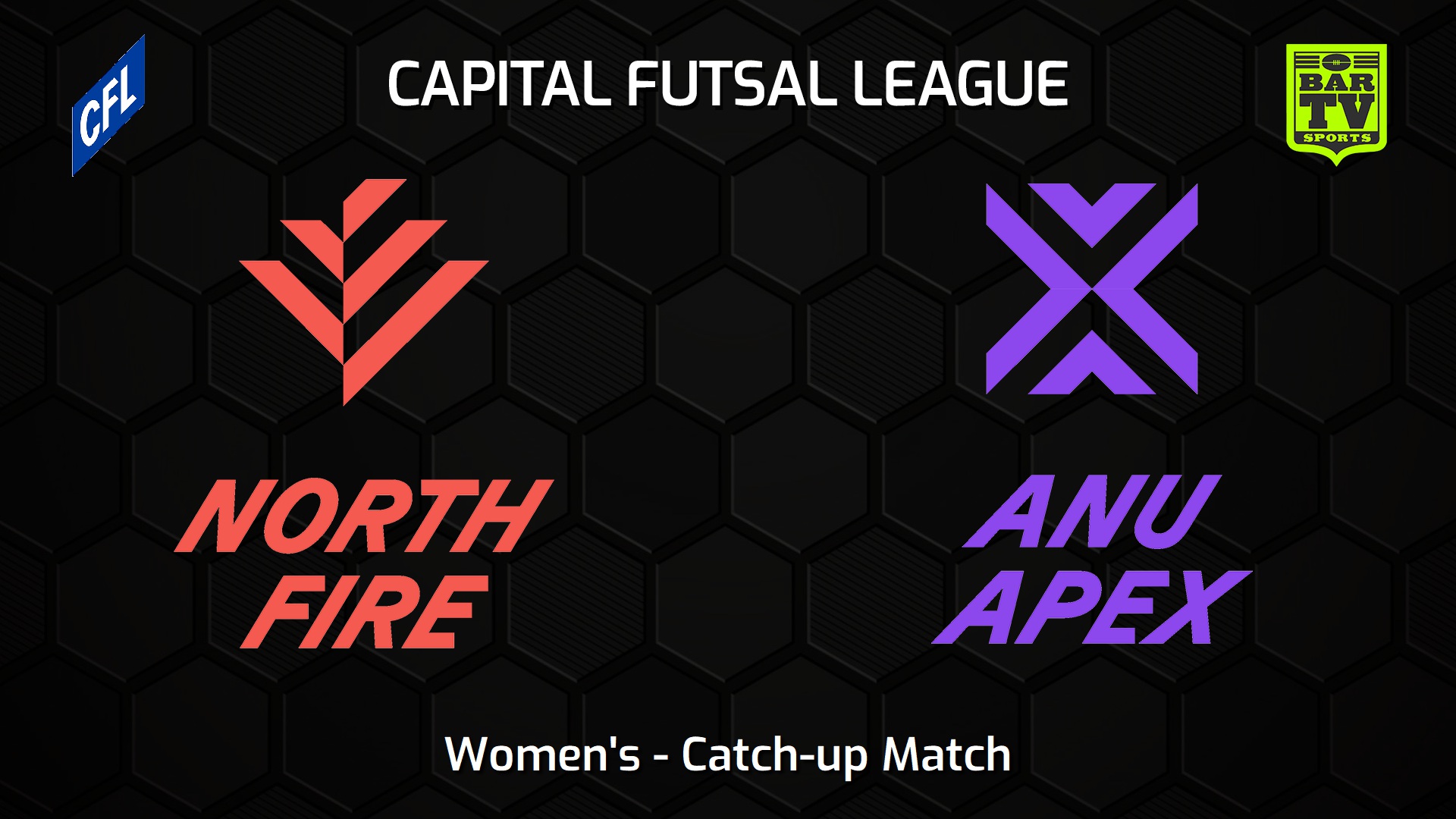230121-Capital Football Futsal Catch-up Match - Women's - North Canberra Fire v ANU Apex Slate Image