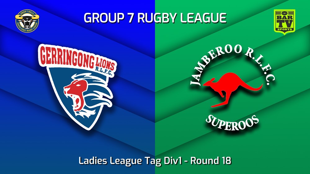 230819-South Coast Round 18 - Ladies League Tag Div1 - Gerringong Lions v Jamberoo Superoos Slate Image