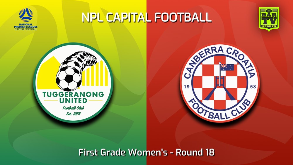 230813-Capital Womens Round 18 - Tuggeranong United FC (women) v Canberra Croatia FC (women) Minigame Slate Image