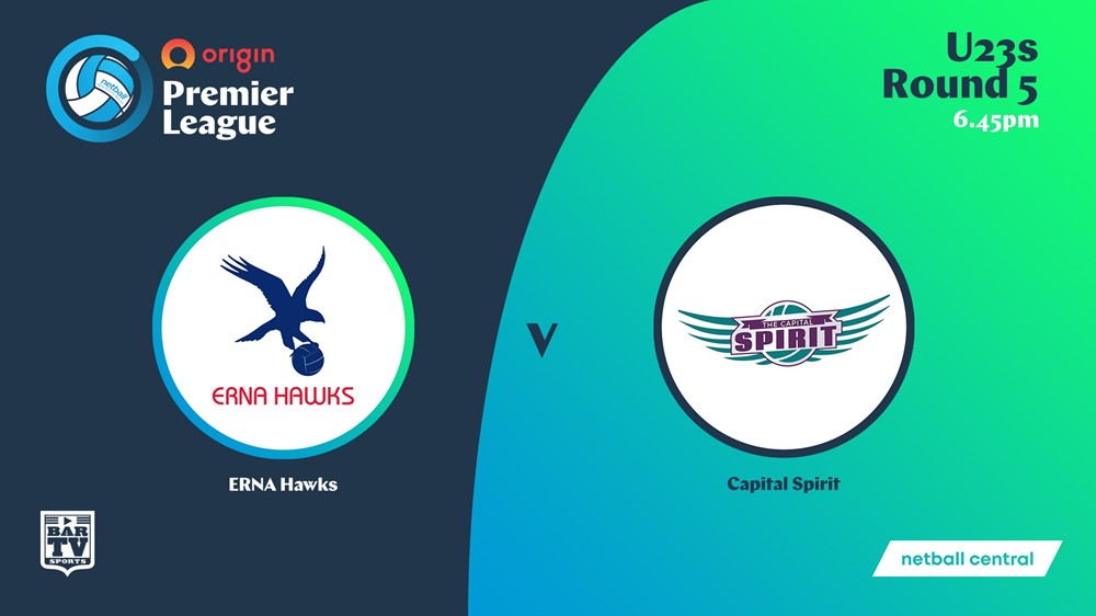 NSW Prem League Round 5 - U23s - Erna Hawks v Capital Spirit Slate Image