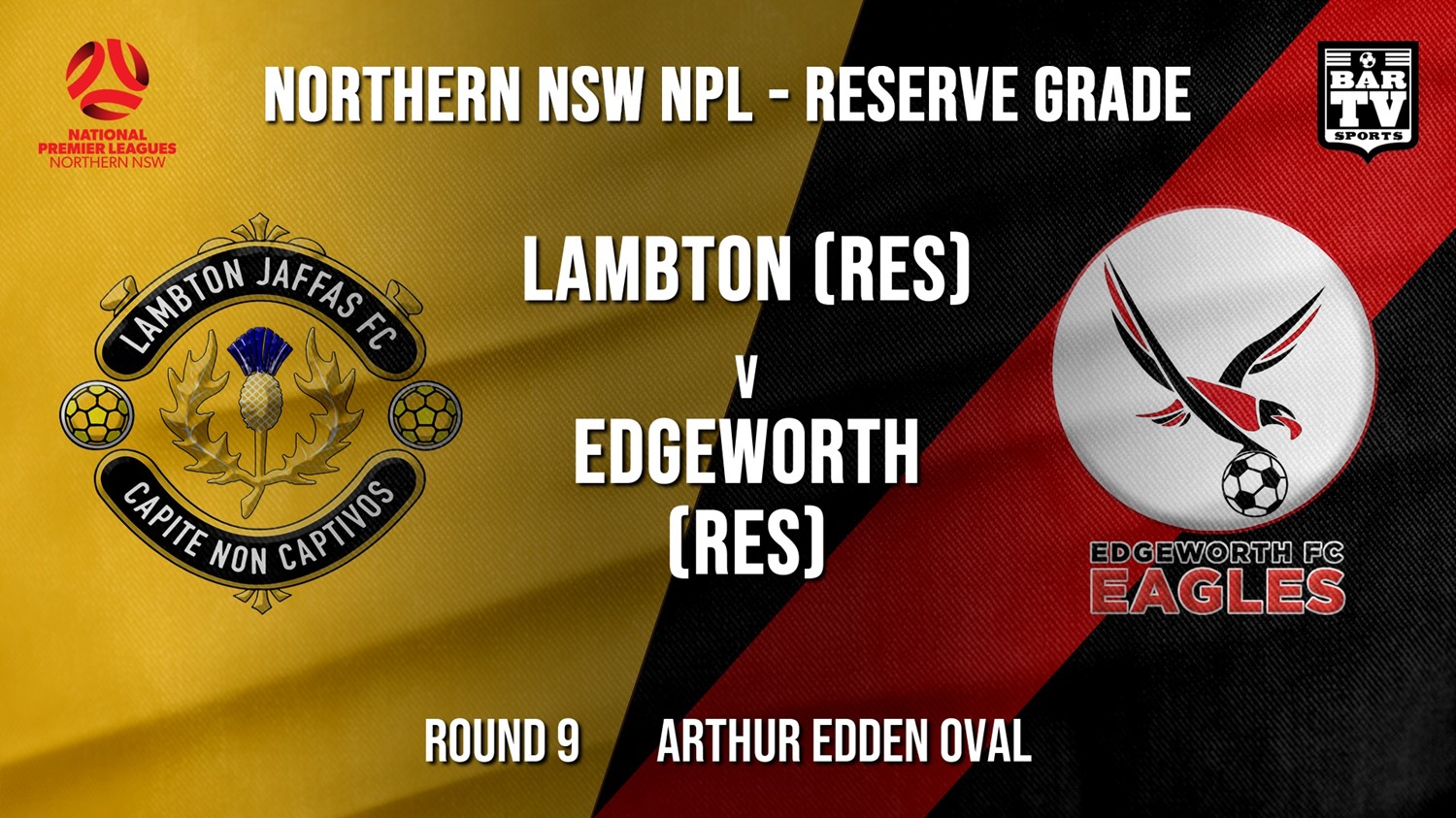 NPL NNSW RES Round 9 - Lambton Jaffas FC (Res) v Edgeworth Eagles (Res) Minigame Slate Image