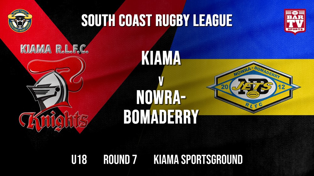 Group 7 RL Round 7 - U18 - Kiama Knights v Nowra-Bomaderry  Slate Image