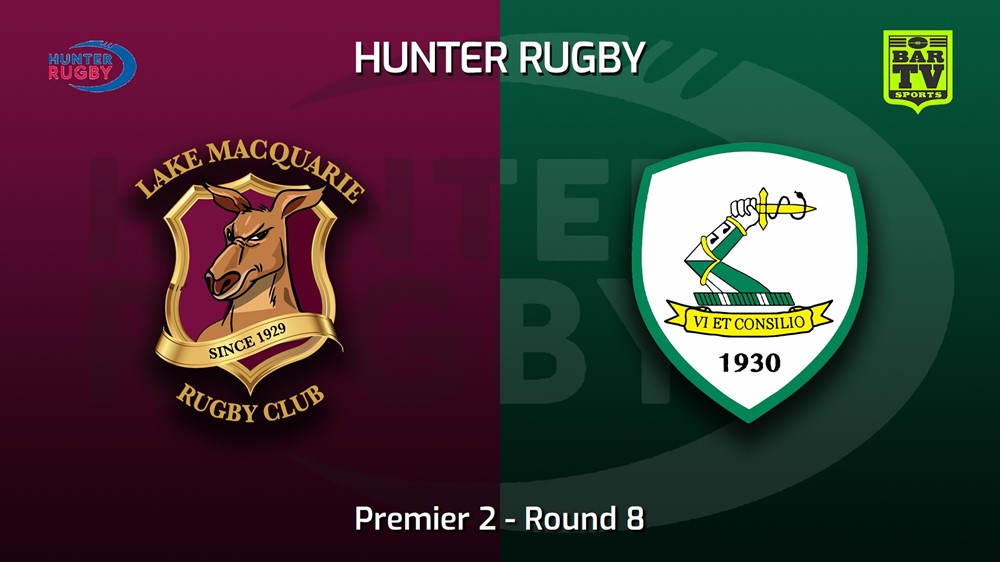 220618-Hunter Rugby Round 8 - Premier 2 - Lake Macquarie v Merewether Carlton Minigame Slate Image
