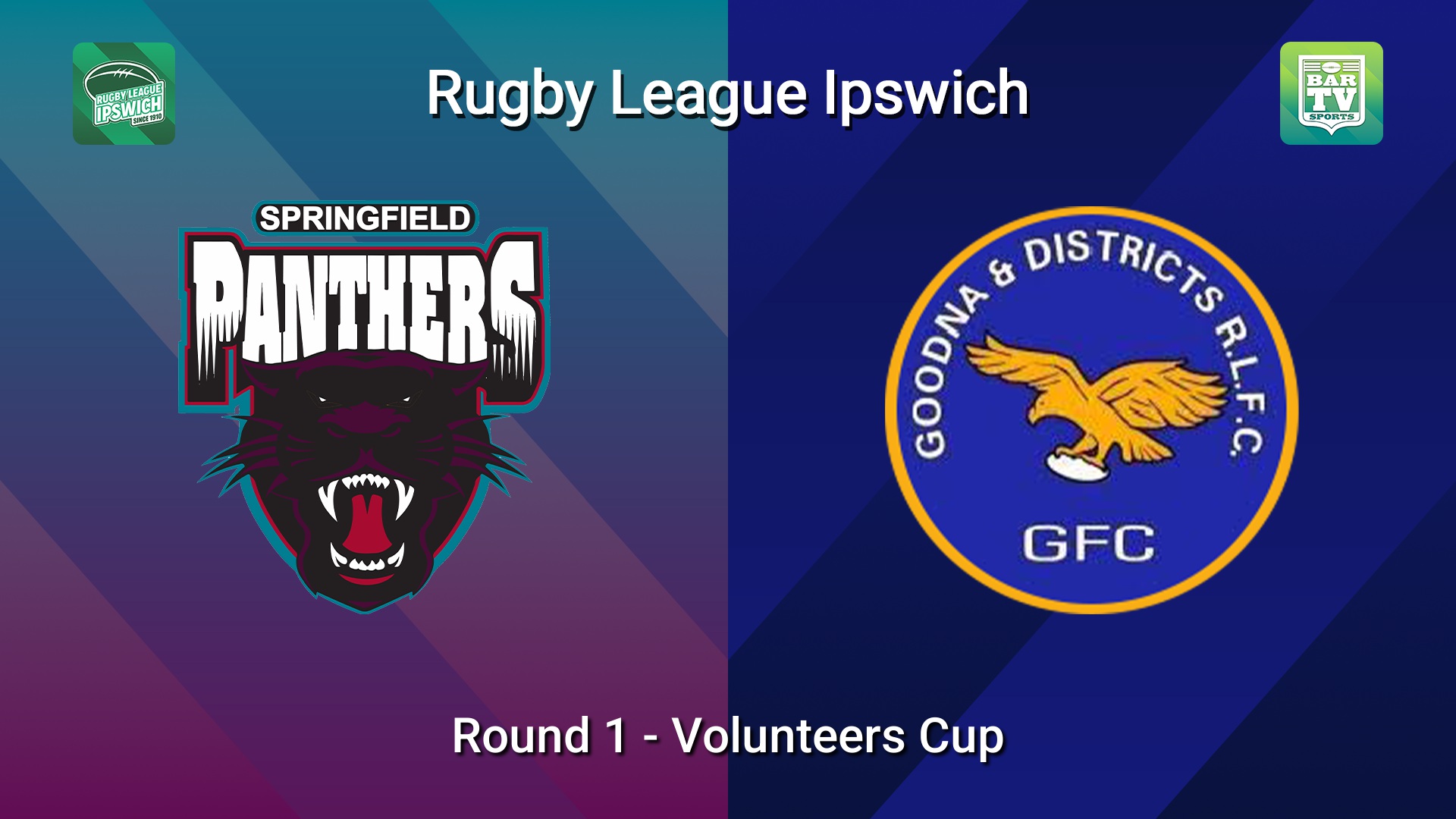 260321-video-Rugby League Ipswich Round 1 - Volunteers Cup - Springfield Panthers v Goodna Slate Image
