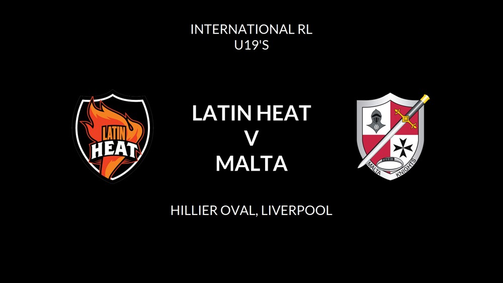 International RL U19's - Latin Heat v Malta Slate Image