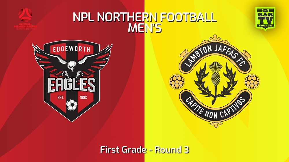 240309-NNSW NPLM Round 3 - Edgeworth Eagles FC v Lambton Jaffas FC Slate Image