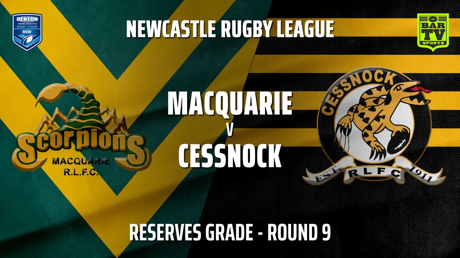 210529-Newcastle Rugby League Round 9 - Reserves Grade - Macquarie Scorpions v Cessnock Goannas Slate Image