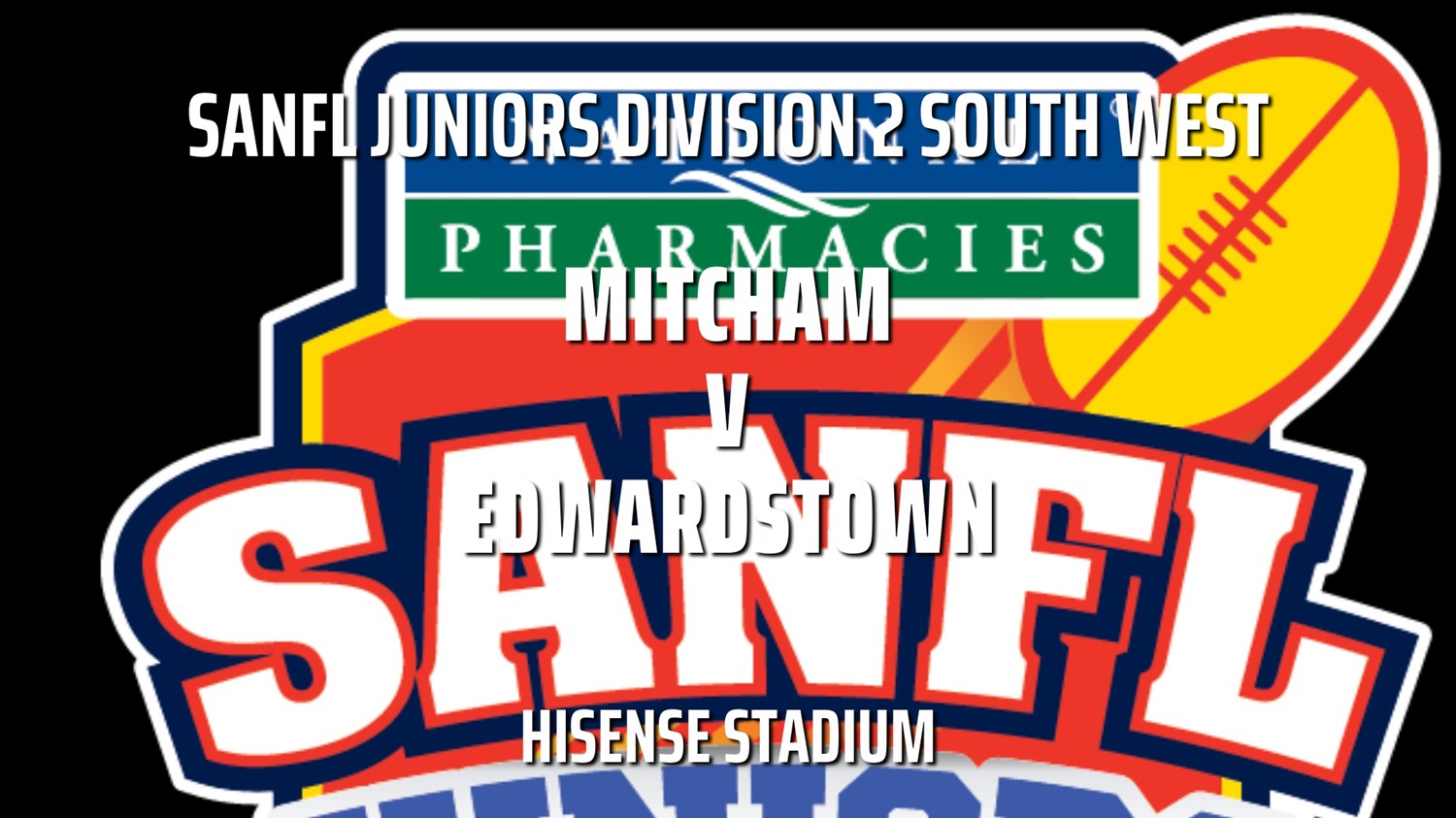 MINI GAME: SANFL Juniors Division 2 South West - Under 13 Boys - MITCHAM v EDWARDSTOWN Slate Image