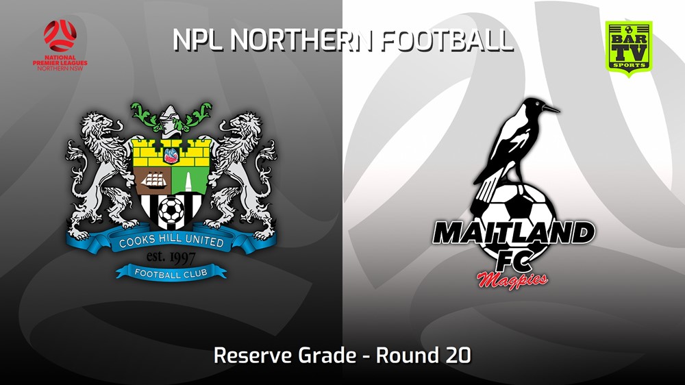 230722-NNSW NPLM Res Round 20 - Cooks Hill United FC (Res) v Maitland FC Res Minigame Slate Image