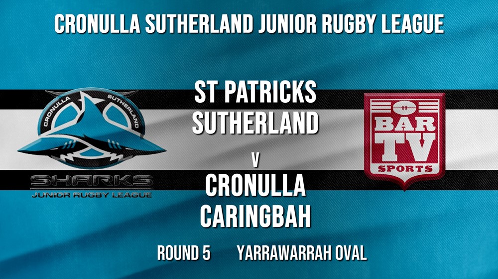Cronulla JRL Round 5 - U/8 - St Patricks Sutherland v Cronulla Caringbah Slate Image